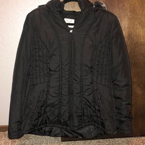 Black puffer jacket